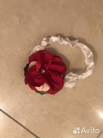 Платье на 9 мес+ повязка на голову с цветком Платье на 9 мес+ повязка на голову с цветком