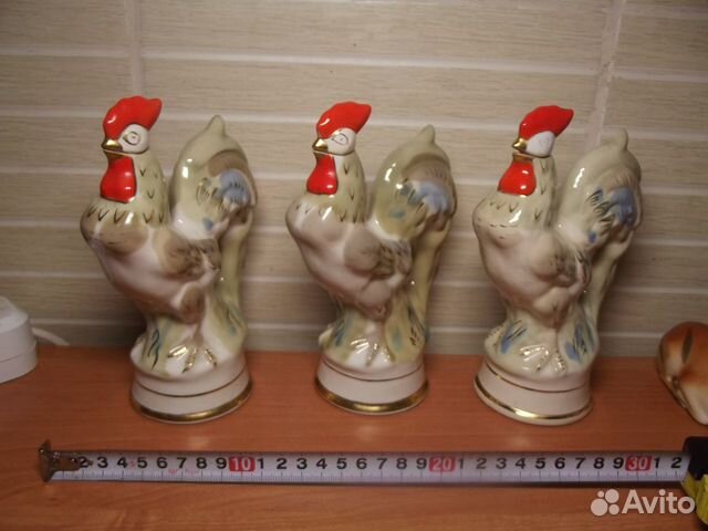 Штоф Петух Городница фарфор фаянс Графин Гфз СССР