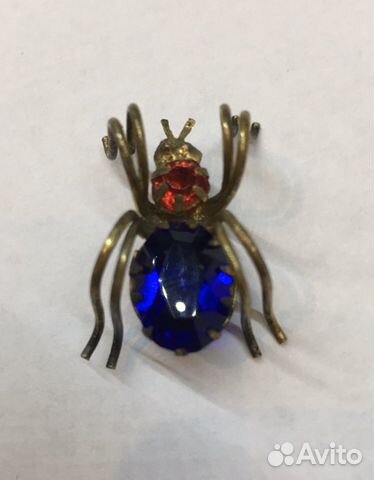 Винтаж: брошь паук СССР