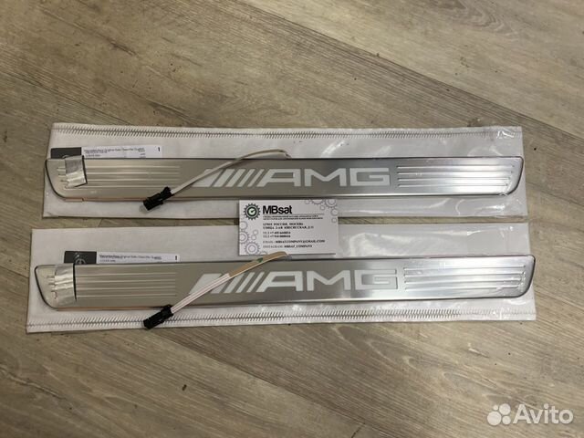 Накладки на порог амг освещение Mercedes 177 новые Накладки на порог амг освещение Mercedes 177 новые