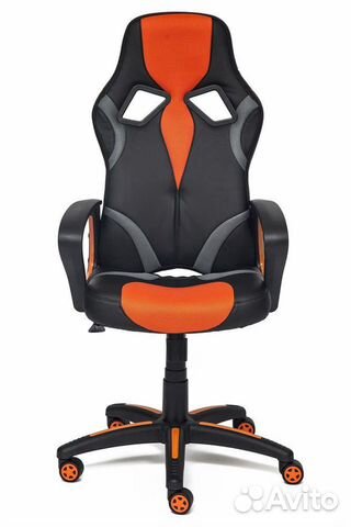 Компьютерное кресло Runner игровое черный оранж Компьютерное кресло Runner игровое черный оранж