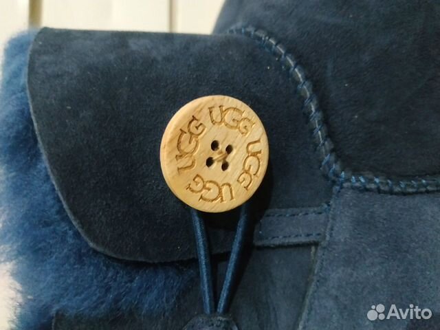 UGG угги, синие с пуговицей UGG угги, синие с пуговицей