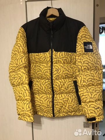 north face yellow nuptse