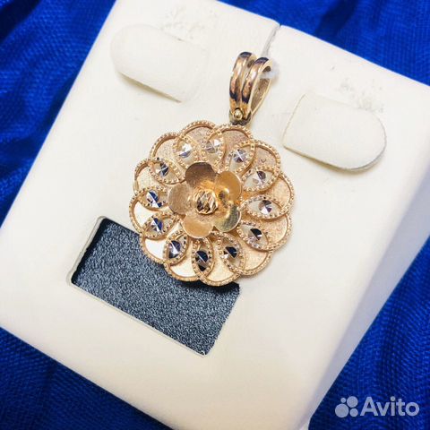 Кулон Солнышко золото 585 пробы Кулон Солнышко золото 585 пробы