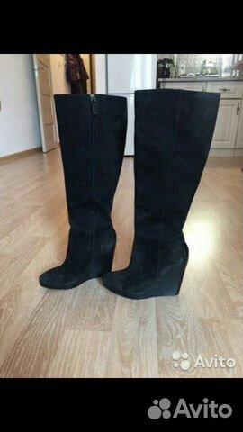 Замшевые сапоги Сalvin Klein