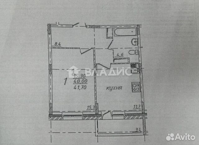 1-к квартира, 41.7 м², 16/19 эт.