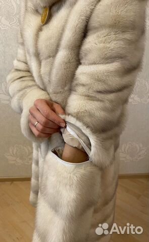 Шуба норковая белая