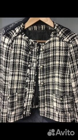 Твидовый жакет Zara размер 42-44 Твидовый жакет Zara размер 42-44