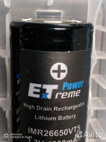 Аккумулятор ExT 4200mAh 3,7V imr26650 Аккумулятор ExT 4200mAh 3,7V imr26650