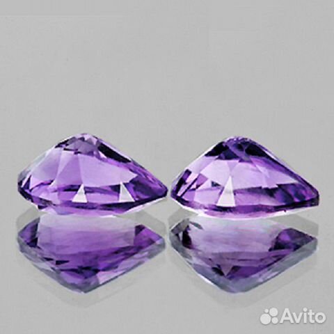 Аметист натуральный 3,17Ct к-кт 10х7мм pear