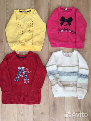 Большой пакет вещей для девочки р. 110-116