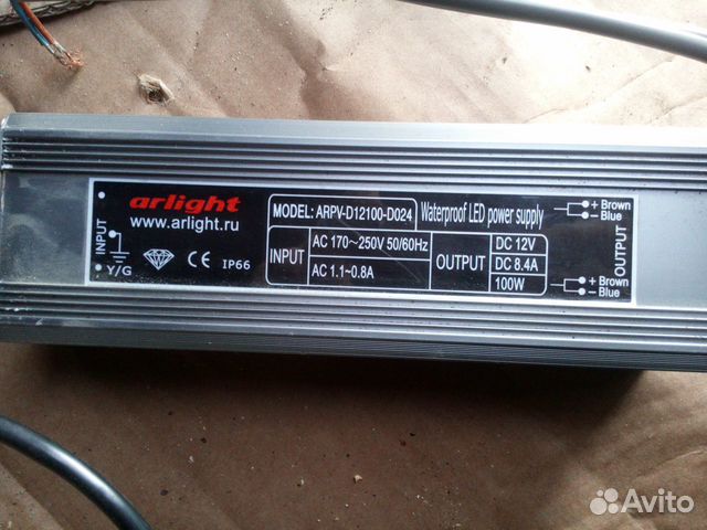 Блок питания arlight arpv-d12100-d024