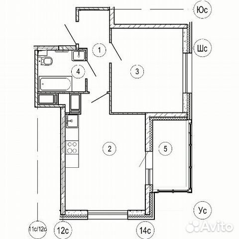 1-к квартира, 39.7 м², 10/25 эт. 1-к квартира, 39.7 м², 10/25 эт.