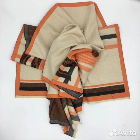 Кашемировый шарф в стиле Hermes Кашемировый шарф в стиле Hermes