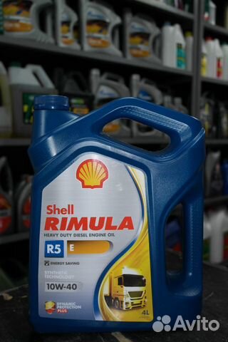 Моторное Масло Shell Rimula R5 E 10W-40 4л