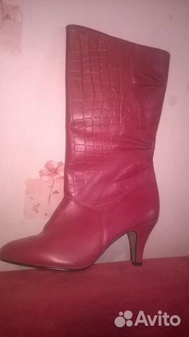 Сапоги новые кожаные, Югославия, размер 25,5