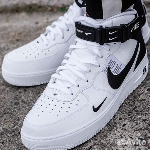 Nike Air Force 1 MID LV8 Unisex(36-41) White/Black купить в Котельниках |  Личные вещи | Авито