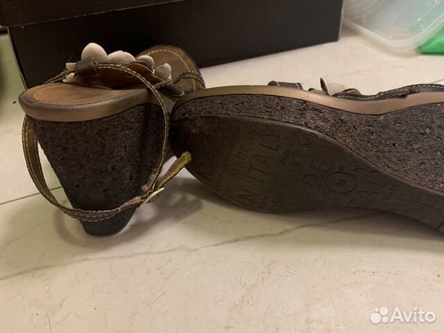 Босоножки женские танкетка Cerutti 38