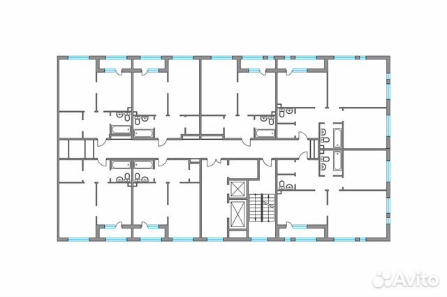 1-к квартира, 41.2 м², 2/24 эт. 1-к квартира, 41.2 м², 2/24 эт.