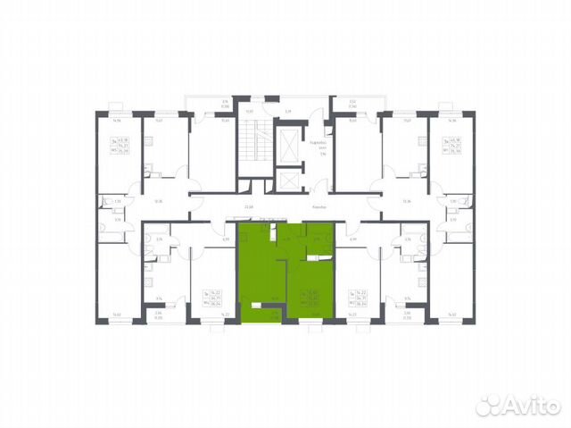1-к квартира, 37 м², 13/17 эт.