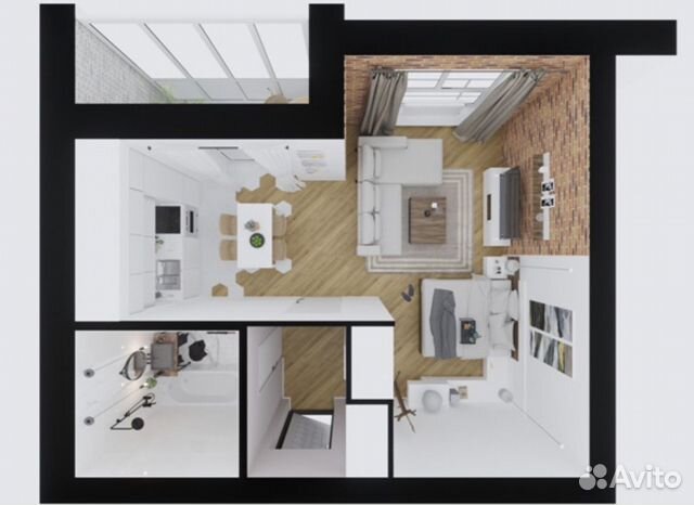 1-к квартира, 40 м², 4/9 эт.