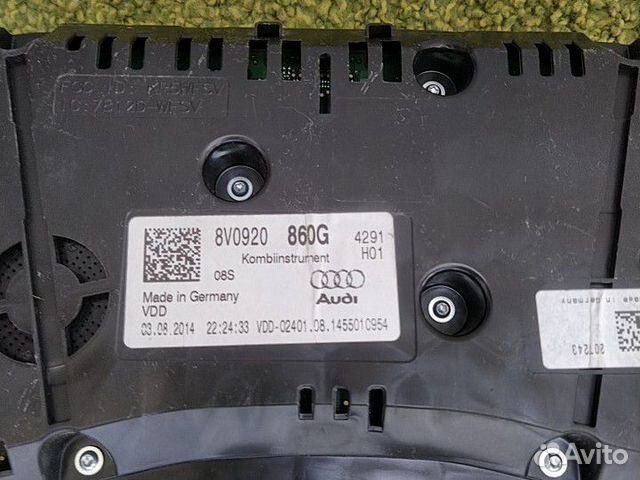 Панель приборов Панель приборовaubi A3 8V