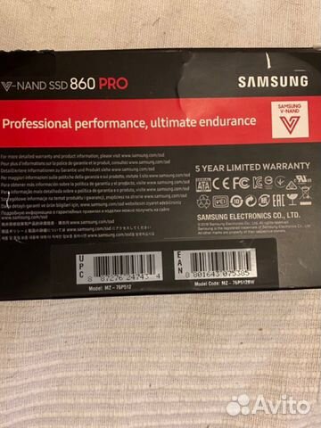 SSD жёсткий диск SAMSUNG 860 Pro 512GB SSD жёсткий диск SAMSUNG 860 Pro 512GB
