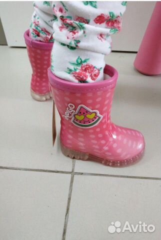 Сапоги для девочки с подсветкой