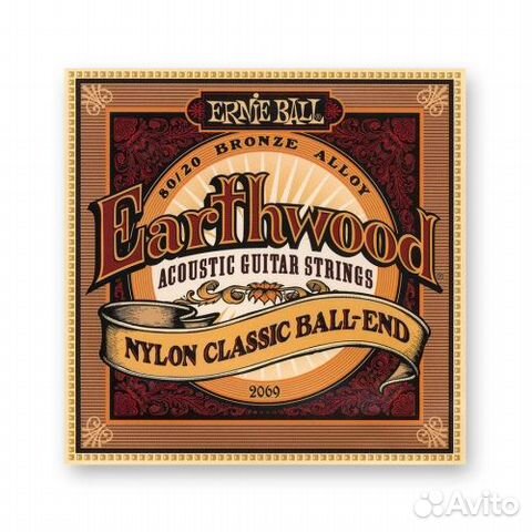Струны для классической гитары Ernie Ball Earthwoo