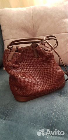 Сумка из натуральной кожи massimo dutti
