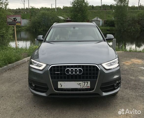 Передний бампер Audi q3 с решёткой в сборе
