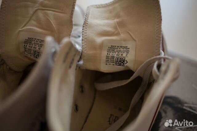 Кеды Converse  конверсы белые, кожа - почти новые