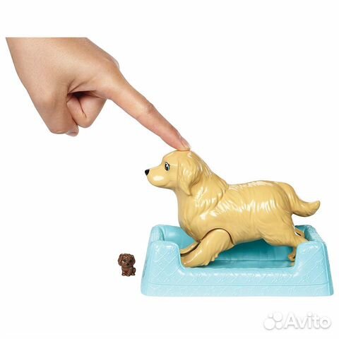 Кукла Барби с собакой и новорожденными щенками Кукла Барби с собакой и новорожденными щенками