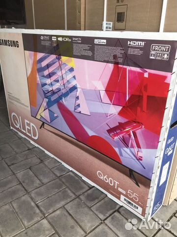 Новый qled UHD samsung QE55Q60TAU (140см) new2020