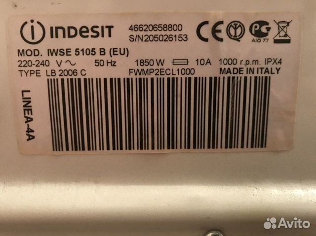 Стиральная машина Indesit Стиральная машина Indesit