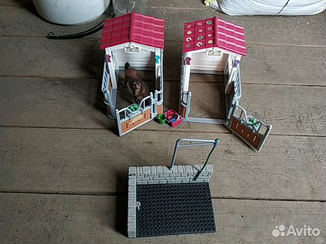 Schleich стойла, мойка, лошадь