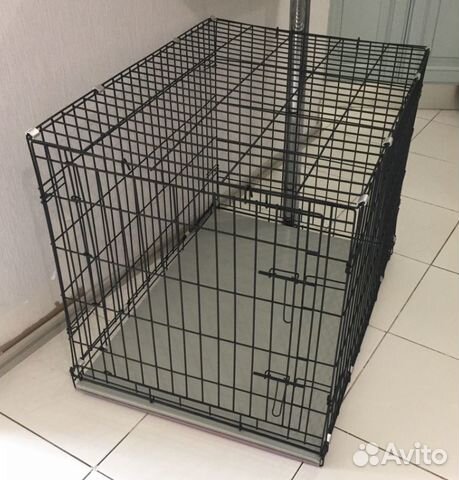 Металлическая клетка для собак с поддоном Металлическая клетка для собак с поддоном