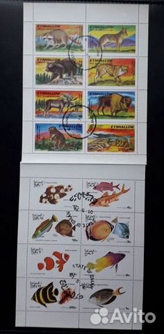 Марки.(Блоки и сцепки) Флора,фауна,Спорт