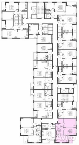 2-к квартира, 54.9 м², 2/17 эт.