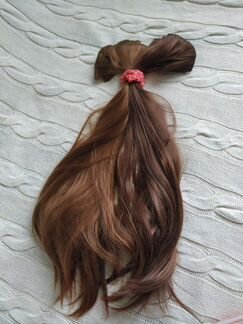 Волосы на заколках, с доп креплениями. 2 оттенка