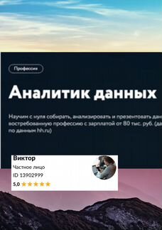 Нетология Профессия Аналитик данных