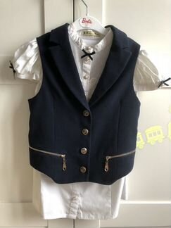 Жилетка и блузка ф.Маленькая леди