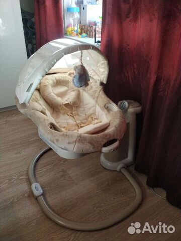 Детская электронная качеля для новорожденного