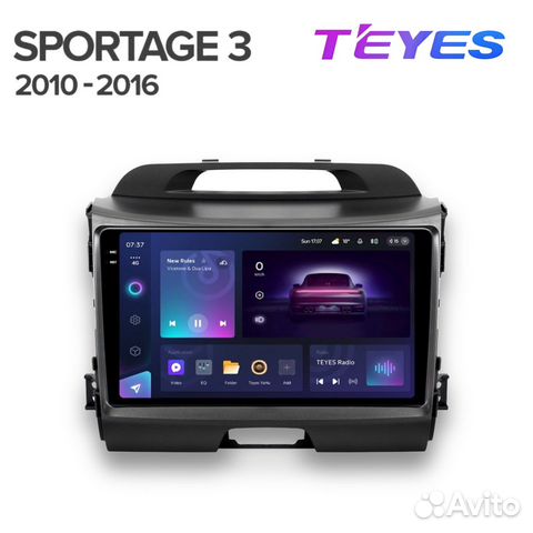 Магнитола Teyes 9” на Kia Sportage 3 SL