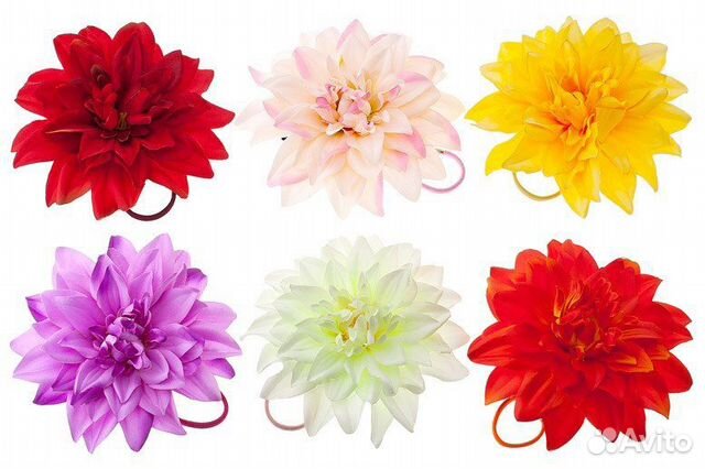 Цветок большой на резинке 