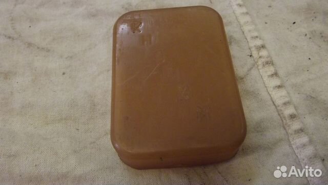 Пластиковая коробочка из под кнопок чертежных СССР