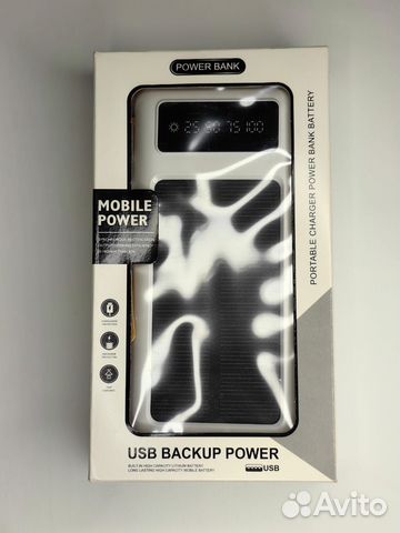 Powerbank с солнечной батареей 20000 mAh