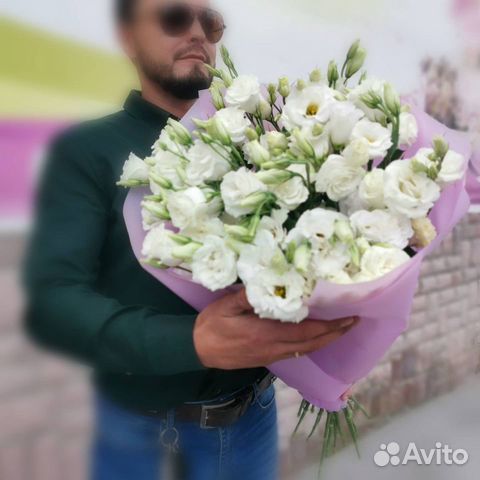 Цветы, доставка цветов, Букет с эустомой