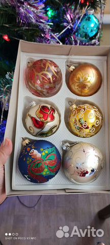 Елочные игрушки стекло