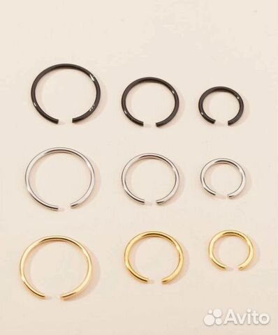 Клипса, сережка в нос без прокола